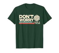 Rpg Gamer Don't Worry I Have Plan Divertente Uomini Donne Bambini Regali Maglietta, Uomo, Verde Foresta, M
