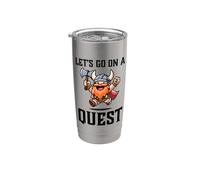 RPG Gamer Let's Go On A Quest Nano Warrior Player Gioco di squadra Bicchiere termico in acciaio inox doppia parete