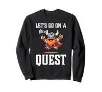 RPG Gamer Let's Go On A Quest Nano Warrior Player Gioco di squadra Felpa