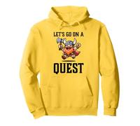 RPG Gamer Let's Go On A Quest Nano Warrior Player Gioco di squadra Felpa con Cappuccio