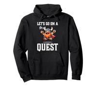 RPG Gamer Let's Go On A Quest Nano Warrior Player Gioco di squadra Felpa con Cappuccio