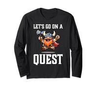 RPG Gamer Let's Go On A Quest Nano Warrior Player Gioco di squadra Maglia a Manica