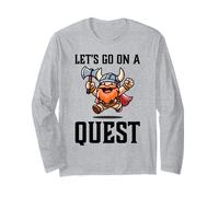 RPG Gamer Let's Go On A Quest Nano Warrior Player Gioco di squadra Maglia a Manica