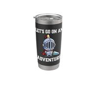 RPG Gamer Let's Go On An Adventure Knight Gioco Giocatore Bicchiere termico in acciaio inox doppia parete
