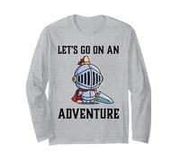 Rpg Gamer Let's Go On An Adventure Knight Gioco Giocatore Maglia a Manica