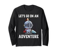 Rpg Gamer Let's Go On An Adventure Knight Gioco Giocatore Maglia a Manica