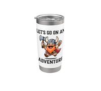 RPG Gamer Let's Go On An Adventure Nano Warrior Player Game Bicchiere termico in acciaio inox doppia parete