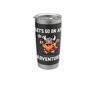 RPG Gamer Let's Go On An Adventure Nano Warrior Player Game Bicchiere termico in acciaio inox doppia parete