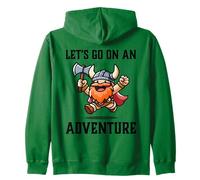 RPG Gamer Let's Go On An Adventure Nano Warrior Player Game Felpa con Cappuccio