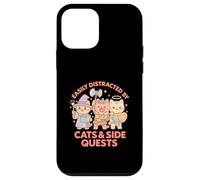 RPG Gamer Nerdy Cats Side Quest Distratto Da tavolo Kawaii Custodia per iPhone 12 mini
