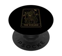 RPG Gamer Wizard D20 Dice Nerdy Geek Cat Uomini Donne Bambini PopSockets PopGrip Adesivo