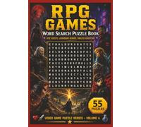 RPG Games Word Search Puzzle Book: 55 Themed Puzzles with Inspiring Quotes for Relaxing Brain Fun, Fantasy-Inspired Challenges, and a Great Gift for Role-Playing Game Fans