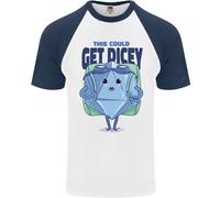 RPG GIOCO DI RUOLO Get Dicey Divertente Maglietta S/S Da Baseball Per Uomini