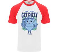 RPG GIOCO DI RUOLO Get Dicey Divertente Maglietta S/S Da Baseball Per Uomini
