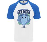 RPG GIOCO DI RUOLO Get Dicey Divertente Maglietta S/S Da Baseball Per Uomini