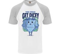 RPG GIOCO DI RUOLO Get Dicey Divertente Maglietta S/S Da Baseball Per Uomini