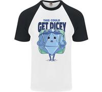 RPG GIOCO DI RUOLO Get Dicey Divertente Maglietta S/S Da Baseball Per Uomini