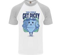 RPG GIOCO DI RUOLO Get Dicey Divertente Maglietta S/S Da Baseball Per Uomini