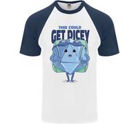 RPG GIOCO DI RUOLO Get Dicey Divertente Maglietta S/S Da Baseball Per Uomini