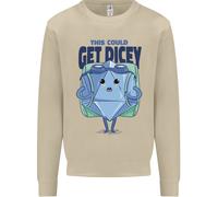 RPG GIOCO Di Ruolo Get Dicey Divertente Uomo Felpa Maglione