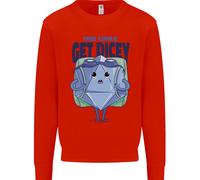 RPG GIOCO Di Ruolo Get Dicey Divertente Uomo Felpa Maglione