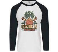 RPG Gioco di Ruolo Giochi che Piange Gratuito Azione Uomo L/S Baseball T-Shirt