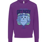 RPG Gioco di Ruolo Gioco Get Dicey Divertente Uomo Felpa Maglione