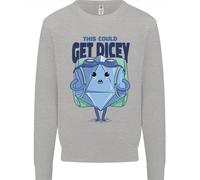 RPG Gioco di Ruolo Gioco Get Dicey Divertente Uomo Felpa Maglione