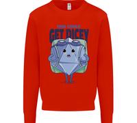 RPG Gioco di Ruolo Gioco Get Dicey Divertente Uomo Felpa Maglione