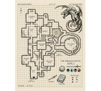 RPG Graph Paper: For Dungeon Drawing, Wargaming, & Mapping - 1/4" Square Grid, 8.5" x 11"