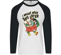 RPG Può Bisogno This Later Gioco di Ruolo Gioco Uomo L/S Baseball T-Shirt