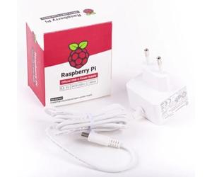 RPI4 PSU EU WHITE Raspberry Pi Pi Power Supply USB-C for RPI PS 15W WT EU