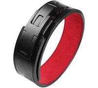 RPixc Cintura per Sollevamento Pesi da Uomo Squat Deadlift Supporto per La Vita in Pelle Powerlifting Leva Fibbia Supporto per La Schiena Regolabile Cintura per Pesi (Color : Black, S : 80-95cm)…