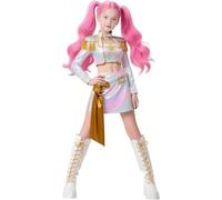 RPixc Costume da caccia al demone da ragazza, costume da spettacolo pop coreano Mira/Zoey/Rumi, personaggio anime Halloween gioco di ruolo (Mira, 110)