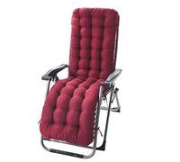 RPixc Materassino per lettino da bagno e sdraio, cuscino per sdraio da bagno, cuscino per sdraio da giardino, esterno, morbido, pieghevole, 160 x 48 x 8 cm (vino rosso)