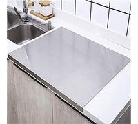 RPixc Tagliere extra large affettatrice in acciaio inox, bordo di cottura, tagliere pesante per la cucina, pasticceria bordo per la carne, verdure…