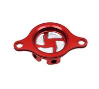 RPJFCPCS Compatibile con Motocross CRF 250 2010-2018 CRF250R CRF450R 2009-2016 CRF450 2009-2018 Motore in Alluminio CNC Coperchio Filtro Olio Rosso