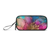 RPLIFE Astuccio con fiori iridescenti, astuccio con cerniera, astuccio grande, Fiore Iridescente, one size, Stile Artistico