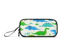 RPLIFE Astuccio per matite con dinosauri dei cartoni animati, grande astuccio con cerniera, materiale scolastico per ragazze adolescenti