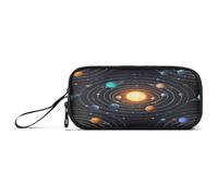 RPLIFE Astuccio per matite con pianeti colorati del sistema solare, astuccio grande, astuccio per le scuole superiori