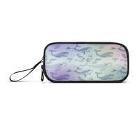 RPLIFE Astuccio per matite pastello con balene carine, astucci per matite in tela, astuccio per matite scolastiche