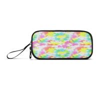 RPLIFE Astuccio portapenne con cerniera e colori pastello, con motivo a vortici, colori vivaci
