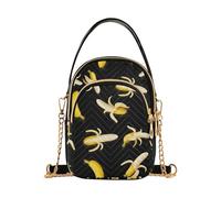 RPLIFE Borsa a tracolla con banane gialle e piccole borse a tracolla per telefono