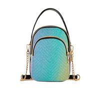 RPLIFE Borsa a tracolla da donna iridescente con glitter arcobaleno