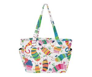 RPLIFE Borsa tote da donna, graziosa borsa a mano Caterpillar, borse per computer portatile