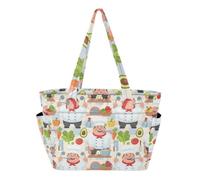 RPLIFE Borsa tote da donna, graziosa borsa a tracolla da chef con cerniera