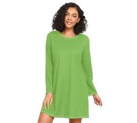 RPLIFE Camicie da notte da donna, camicie da notte a maniche lunghe da donna, indumenti da notte per autunno inverno, indefinito, non definito, S