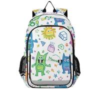 RPLIFE Carino Cartoon Crayon Monsters Borse per Bambini, Zaino Leggero per Bambini, Zaino per Bambini 6 Anni, Carino Cartoon Crayon Mostri 1, One Size