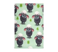 RPLIFE Carino Cartoon Pecora Nera Occhi Blu Strofinacci per la Cottura, 28x18 Assorbenti Bello Asciugamani Da Cucina
