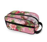 RPLIFE Carino Koala Red Strawberry Toiletry Bag Large Wide-open Makeup Case Borse da bagno resistenti all'acqua per uomo donna viaggio